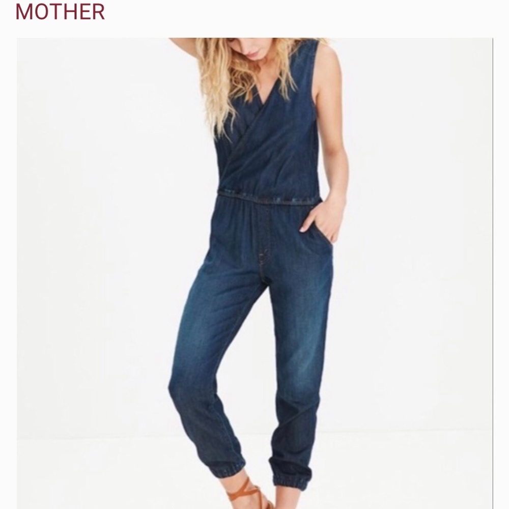 MOTHER Denim Jumpsuit Coast to Coast Size Small